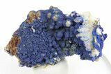 Vibrant Azurite on Quartz Crystals - China #252080-1